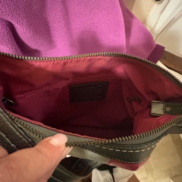 Coach Patchwork Shoulder Bag - Pink, Silver, Black - Picture 7 of 8